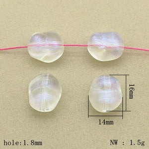 300pcs Clear Magic Lentil Beads Necklace Earrings DIY