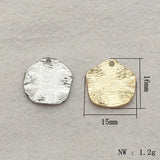 Brass Petal Pendants 100pcs DIY Jewelry Findings