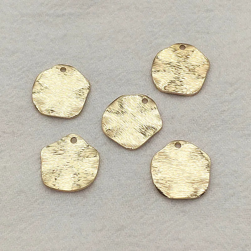Brass Petal Pendants 100pcs DIY Jewelry Findings
