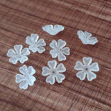 Clear Frosted Flower Acrylic Beads DIY Jewelry Findings 1200pcs