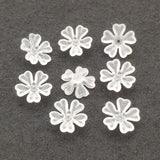 Clear Frosted Flower Acrylic Beads DIY Jewelry Findings 1200pcs