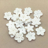 Real Nature Shell Carving Flower Beads 30pcs DIY Jewelry Parts