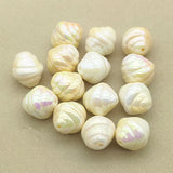 UV Aurora Effect Conch Beads 100pcs For DIY Jewelry, Findings&Components