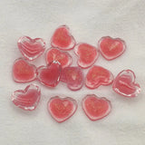 Arrival! 16x19mm 100pcs Flat Bottom Heart Beads For Hairpins DIY Parts