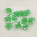 Arrival! 16x19mm 100pcs Flat Bottom Heart Beads For Hairpins DIY Parts