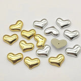 UV Flat Heart Beads For DIY Jewelry Making