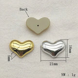 UV Flat Heart Beads For DIY Jewelry Making