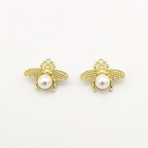 100pcs 16x22mm Bee Shape Charms for Earrings DIY - Jewelry Findings