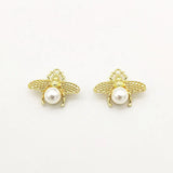 100pcs 16x22mm Bee Shape Charms for Earrings DIY - Jewelry Findings