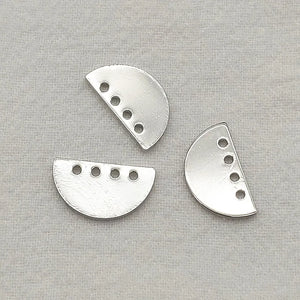 100pcs Copper Cemicircle Charm For DIY Jewelry, Findings