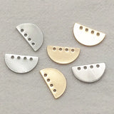100pcs Copper Cemicircle Charm For DIY Jewelry, Findings