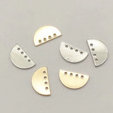 100pcs Copper Cemicircle Charm For DIY Jewelry, Findings