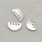 100pcs Copper Cemicircle Charm For DIY Jewelry, Findings