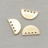 100pcs Copper Cemicircle Charm For DIY Jewelry, Findings