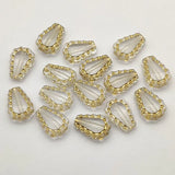 Clear Bronzing Effect Drop Beads 700pcs for DIY Jewelry Making