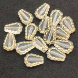 Clear Bronzing Effect Drop Beads 700pcs for DIY Jewelry Making