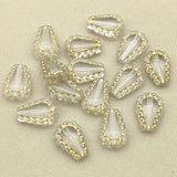 Clear Bronzing Effect Drop Beads 700pcs for DIY Jewelry Making
