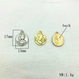 Arrival! 17x13mm Oval Shape Charm for Earring DIY Parts