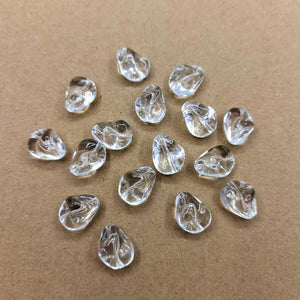 Clear Lentils-shape Beads 440pcs for Necklace Earring DIY Parts