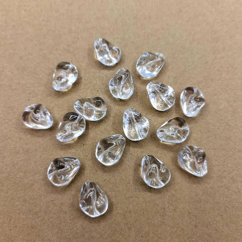 Clear Lentils-shape Beads 440pcs for Necklace Earring DIY Parts