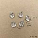 Clear Lentils-shape Beads 440pcs for Necklace Earring DIY Parts