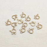50pcs Cubic Zirconia Flower Charm for Earring DIY Parts