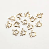 50pcs Cubic Zirconia Flower Charm for Earring DIY Parts