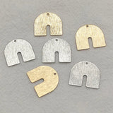 100pcs Brass N-Shape Pendants for Jewelry Making