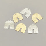 100pcs Brass N-Shape Pendants for Jewelry Making