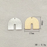 100pcs Brass N-Shape Pendants for Jewelry Making