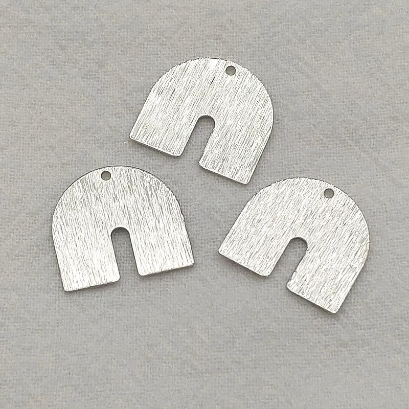 100pcs Brass N-Shape Pendants for Jewelry Making