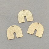 100pcs Brass N-Shape Pendants for Jewelry Making