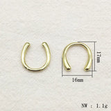 100pcs Zinc Alloy Ear clip/Charm for Necklace Earring DIY Parts