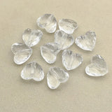 260pcs Clear Acrylic Heart Beads Necklace Earring DIY Parts