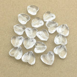 260pcs Clear Acrylic Heart Beads Necklace Earring DIY Parts