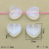 Clear Magic Heart Beads 350pcs DIY Jewelry Findings Components
