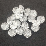 420pcs Clear Flower Acrylic Beads Necklace Earrings DIY Jewelry Findings