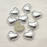 17x20mm 100pcs UV Flat Heart Beads DIY Jewelry Findings