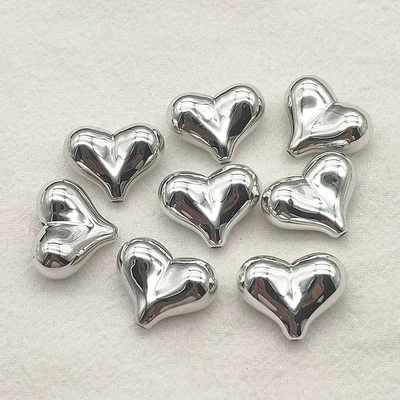 UV Heart Beads 100pcs For DIY Jewelry Making