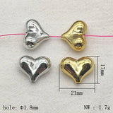 UV Heart Beads 100pcs For DIY Jewelry Making