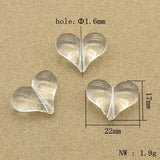 Clear Heart Beads 250pcs Bracelet DIY Jewelry Findings