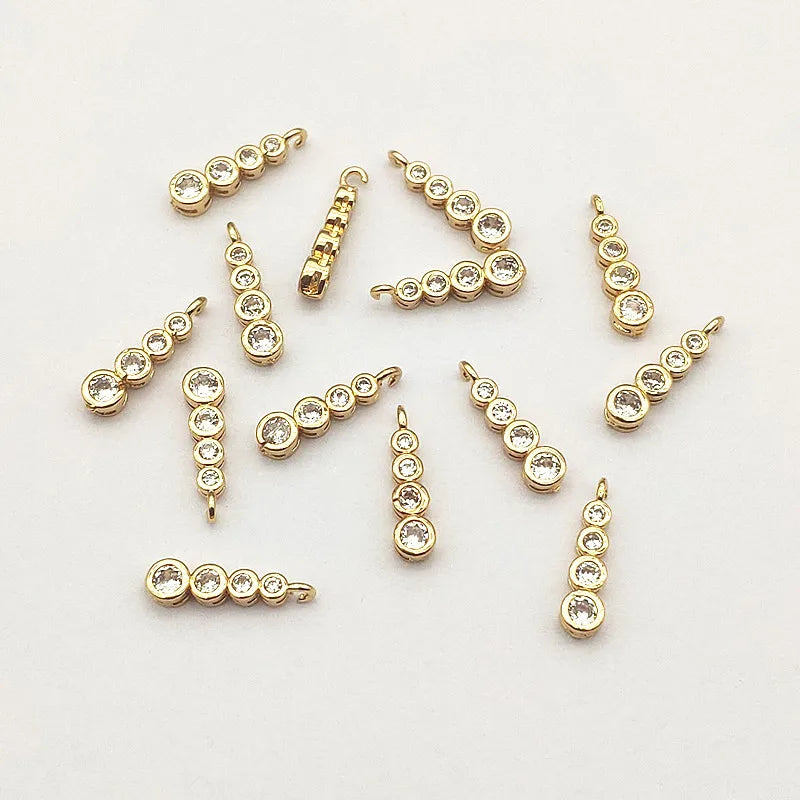 CZ Copper Charm 50pcs DIY Jewelry Findings
