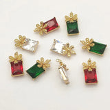 Real Flower Crystal Charm for DIY Jewelry Findings