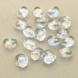 Clear Aurora Heart Shape Beads DIY Jewelry Findings
