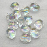 Clear Aurora Heart Shape Beads DIY Jewelry Findings