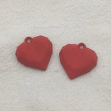 100pcs Zinc Alloy Heart Charm Pendants DIY Jewelry Making