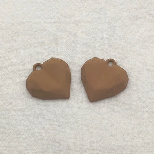 100pcs Zinc Alloy Heart Charm Pendants DIY Jewelry Making