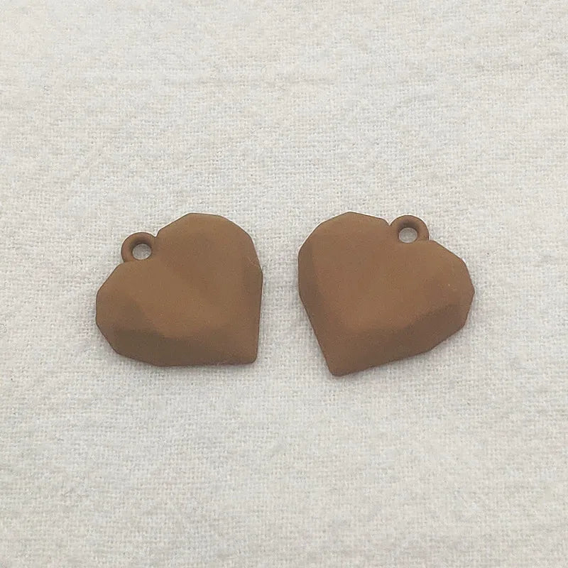 100pcs Zinc Alloy Heart Charm Pendants DIY Jewelry Making