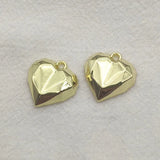 100pcs Zinc Alloy Heart Charm Pendants DIY Jewelry Making