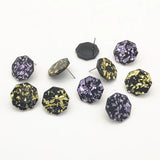 Acrylic Ice Crack Effect Ear Studs, Earring DIY Parts